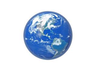 Fototapeta premium Realistic 3D Earth Globe Illustration Isolated Background