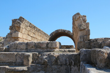 Remains of the ancient city of Salamis, Northern Cyprus