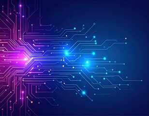 "Intricate circuit board technology background vector, showcasing detailed pathways and connections, perfect for tech-themed designs and digital projects."