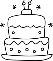 festive calendar event features beautifully designed cake with candles, perfect for celebrations