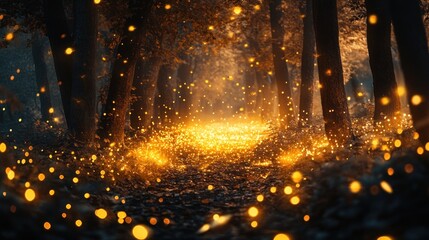 Enchanted Firefly Forest: A Magical Night in Nature