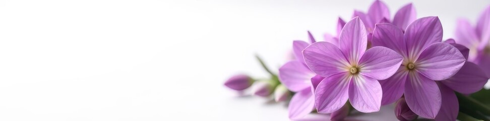 Elegant purple flower bouquet on white backdrop, image, bloom, purple