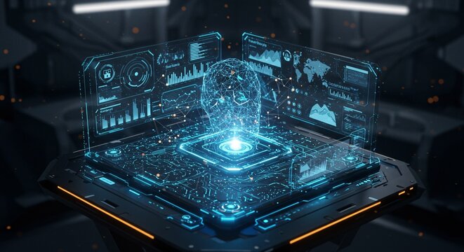 A high-tech AI cyber defense platform that leverages real-time monitoring to proactively detect and neutralize digital threats