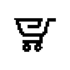 pixelate shoping troller icon