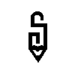 Obraz premium pixelate pencil icon