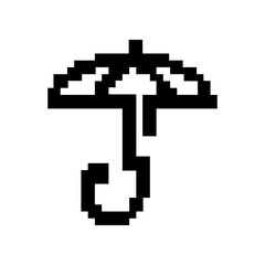 pixel umbrella icon