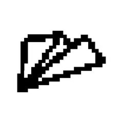 pixel paper plane