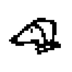Obraz premium pixelate dog icon