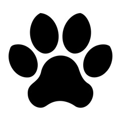 Dog paw print vector art, animal paw print, pet paw print, puppy paw print, cat paw print vector image isolated on transparent background