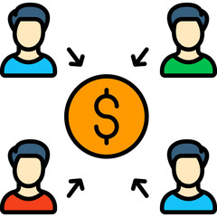 Crowdfunding   SVG Icon
