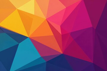 Geometric shapes, vibrant colors, modern design, decor, interior