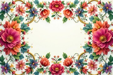 Obraz premium Interlocking floral motifs creating a rhythmic design, seamless, subtle