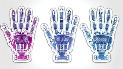 Naklejka premium Futuristic Robot Hand Design