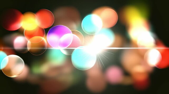 Colorful Abstract Bokeh Lights Background