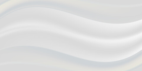 Smooth elegant white silk vector or satin luxury cloth texture background. White gray satin texture that is white silver fabric silk background. Soft shiny creased satin fabric folding texture.
