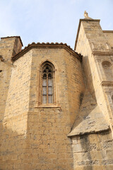 Fototapeta premium Architectural details of Santa Maria la Mayor church in Morella town