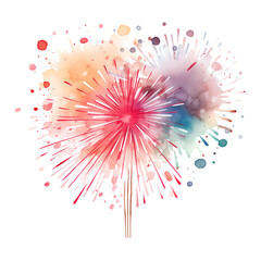 fireworks on the white background