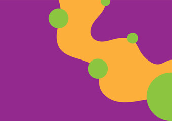 Vibrant abstract for background. Green, orange, and purple geometric shapes for banners, cover, and artwork design.