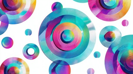 Obraz premium Colorful Circular Patterns