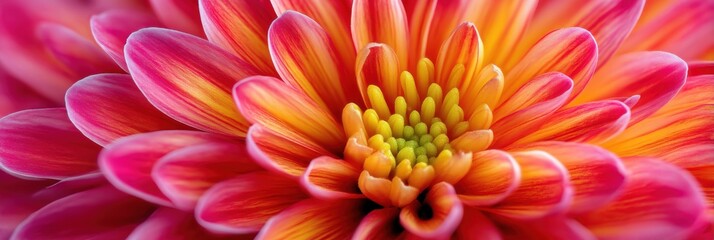 Vibrant Close-Up of a Pink and Orange Flower Petals in Bloom