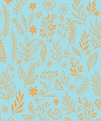 seamless floral pattern 
flo
