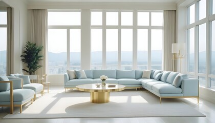 Photo interior modern design room 3d illustration