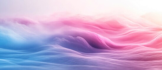 Obraz premium Abstract Pastel Landscape Soft Hues Dreamlike Waves
