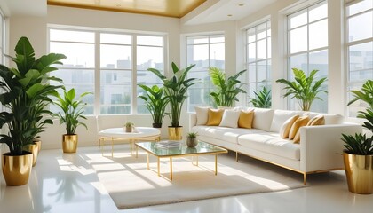 Photo interior modern design room 3d illustration