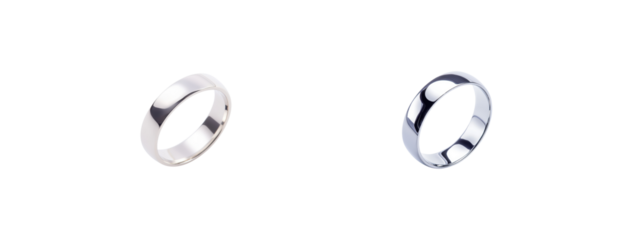 Elegant Silver Rings Displayed on White Background for Jewelry Lovers