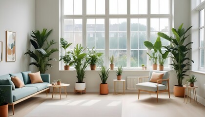 Photo interior modern design room 3d illustration