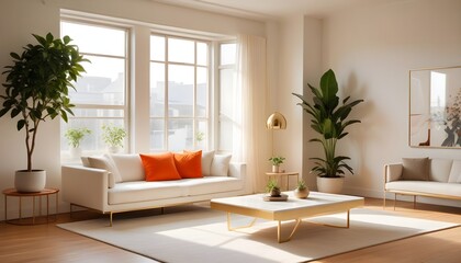 Photo interior modern design room 3d illustration
