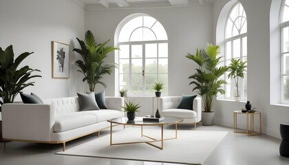 Photo interior modern design room 3d illustration