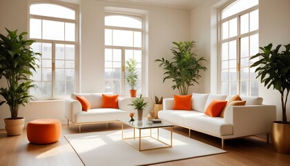 Fototapeta premium Photo interior modern design room 3d illustration