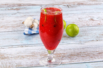 Cold and sweet Watermelon smoothie