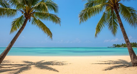 Serene Tropical Beach Paradise: AI-