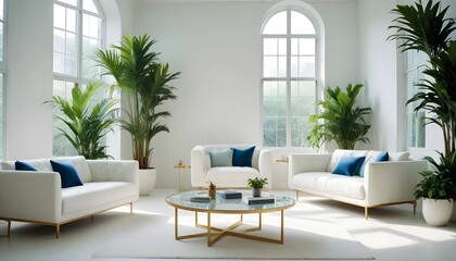 Photo interior modern design room 3d illustration