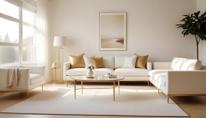 Photo interior modern design room 3d illustration
