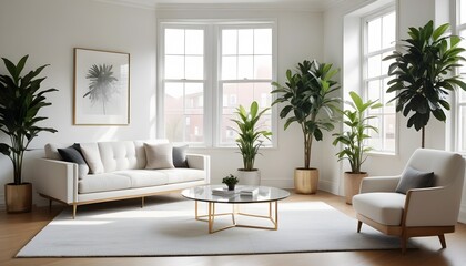 Photo interior modern design room 3d illustration