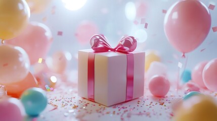 Festive gift with balloons and confetti (13)