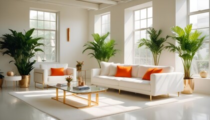 Photo interior modern design room 3d illustration