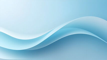 Minimalist abstract light patterns on a soft blue gradient background for serene product presentation