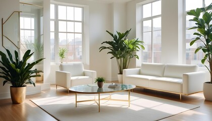 Photo interior modern design room 3d illustration