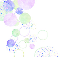 抽象的な丸の背景イラスト