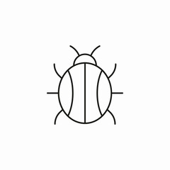 computer bug icon sign vector
