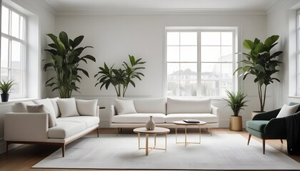 Photo interior modern design room 3d illustration