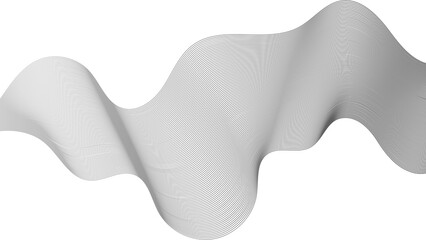Abstract backdrop with grey wave gradient lines
