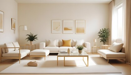Photo interior modern design room 3d illustration