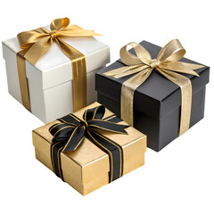 Elegant Gift Boxes Perfect for Any Occasion isolated on transparent background