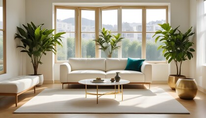 Photo interior modern design room 3d illustration