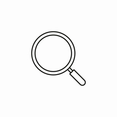 magnifying glass icon sign vector